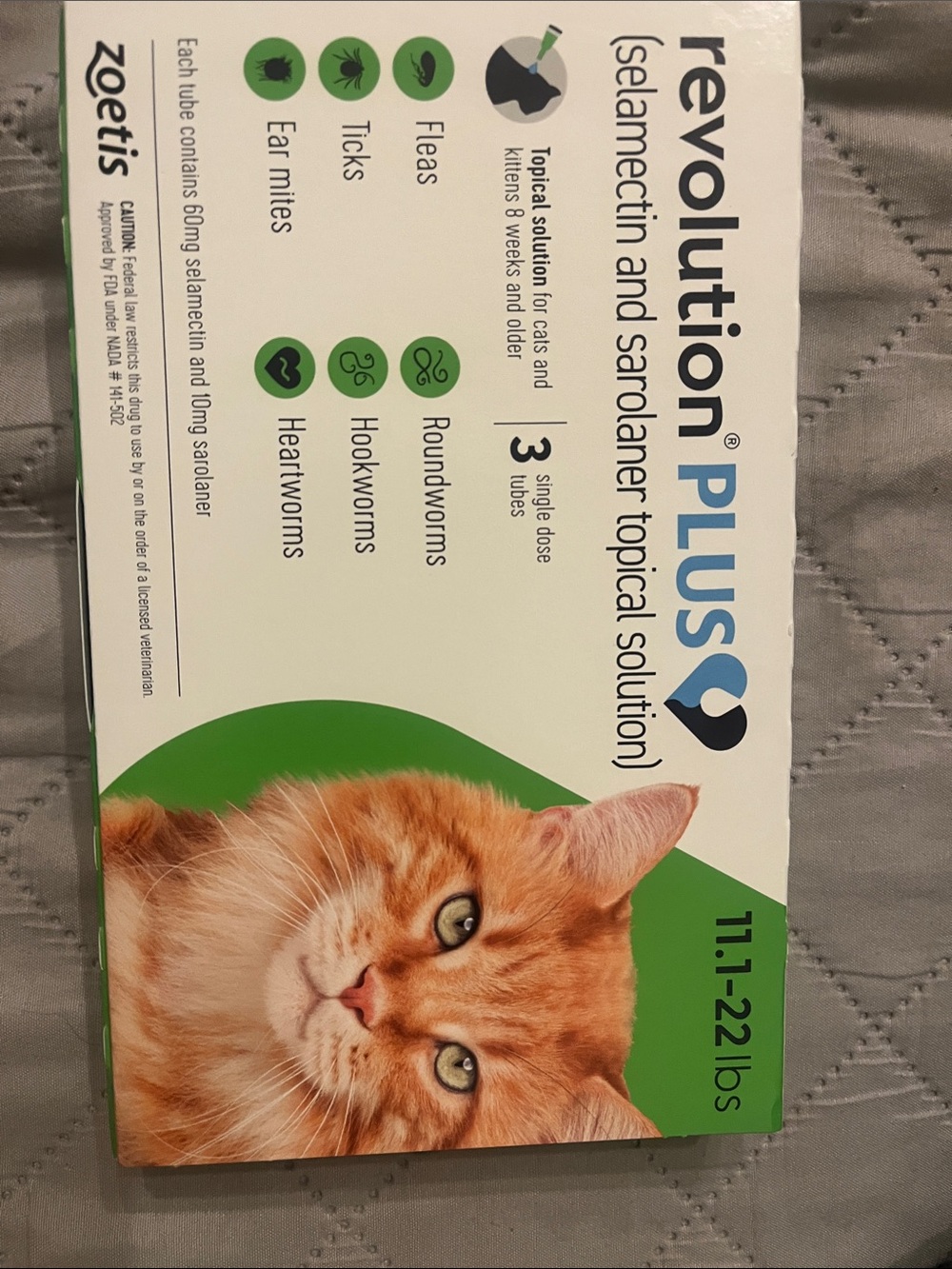 Revolution Plus Topical Solution for Cats — Green & Orange Packaging